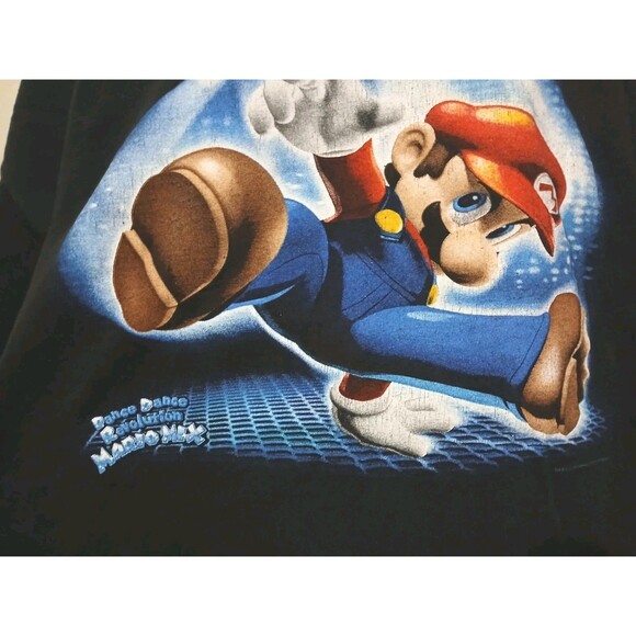 Dance Dance Revolution Mario Mix 2008 Video Game Vintage Shirt XXL / 2XL - Picture 3 of 12